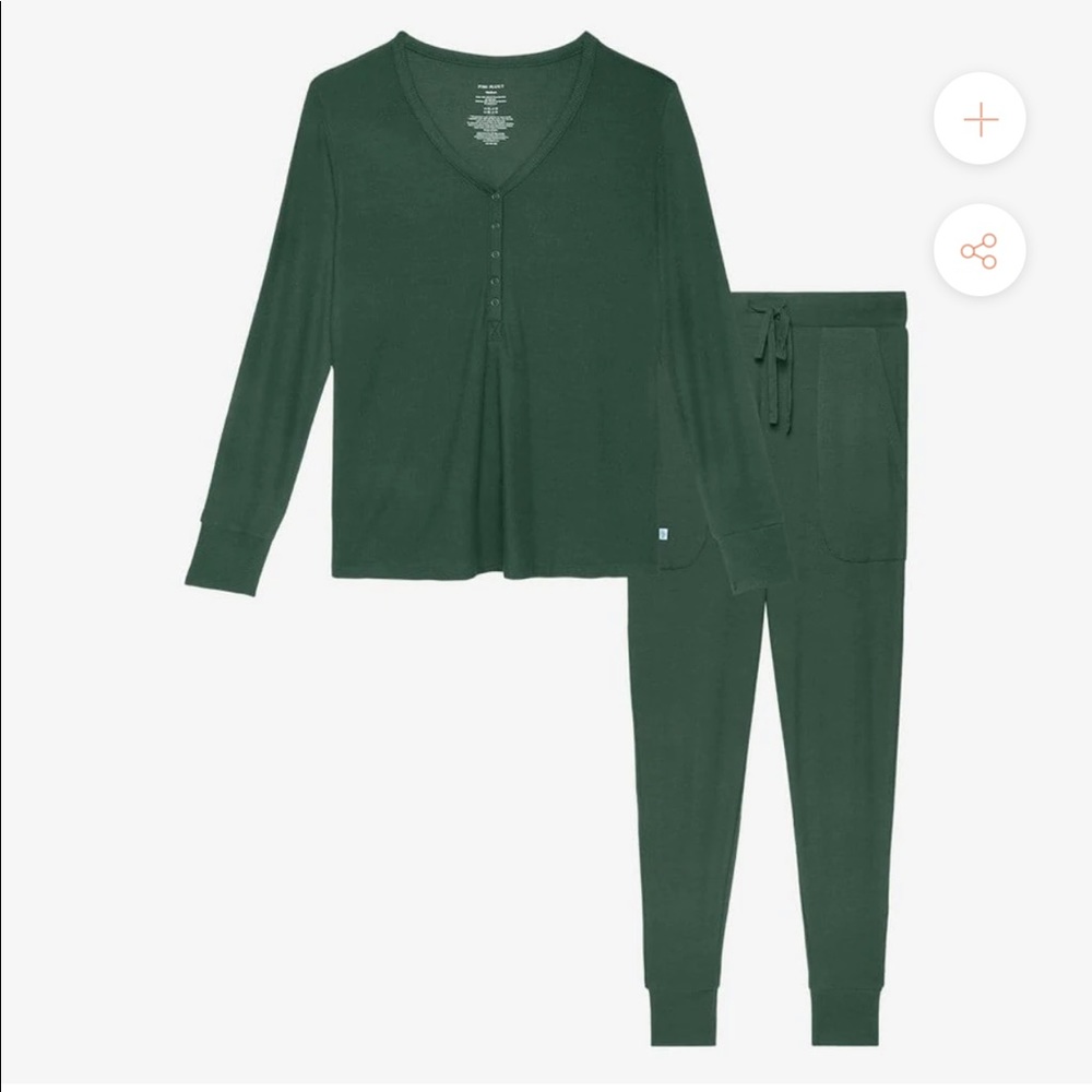 Posh Peanut Pine Waffle Women's Long Sleeve Loungewear